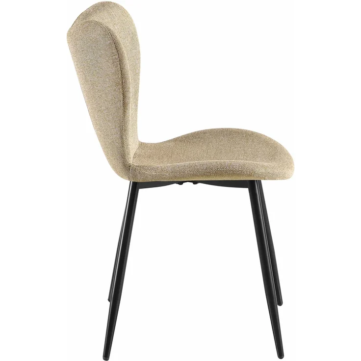 Esszimmerstuhl COLON - Stoff Taupe 50x58x80 cm | Essstühle Esszimmerstühle Küchenstühle Wohnzimmerstühle – Bild 6