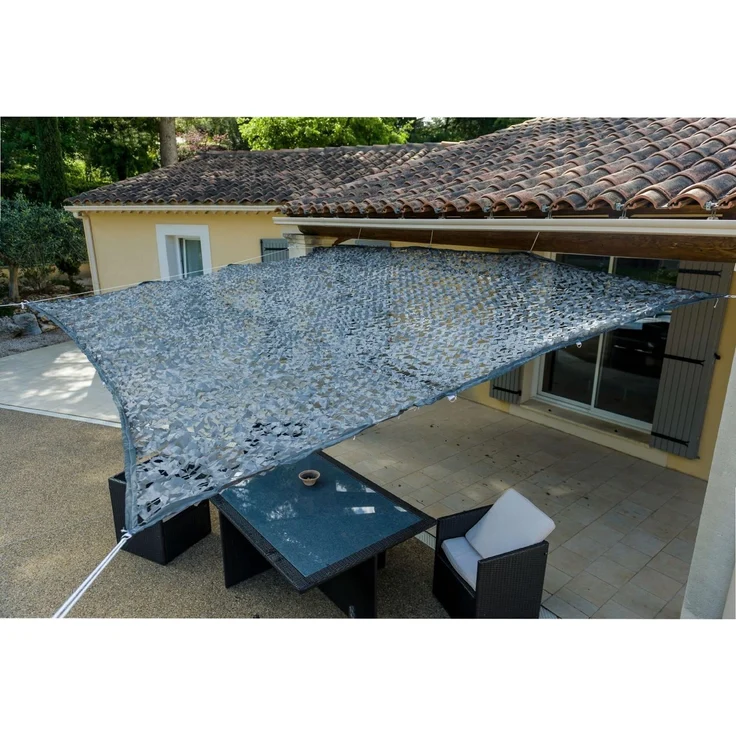 WERKA PRO Graues Schattentuch 120 g/m2 4x5 m