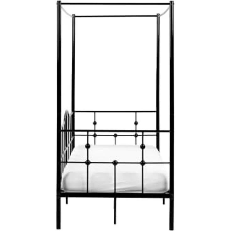 Himmelbett Metall ARTONNE 90 x 200 cm Schwarz – Bild 5