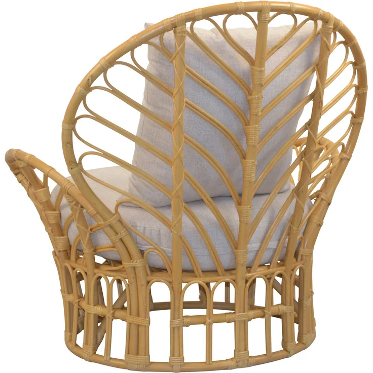 Relax-Rattansessel "Fiona" handgearbeitet mit Kissenauflagen – Bild 3