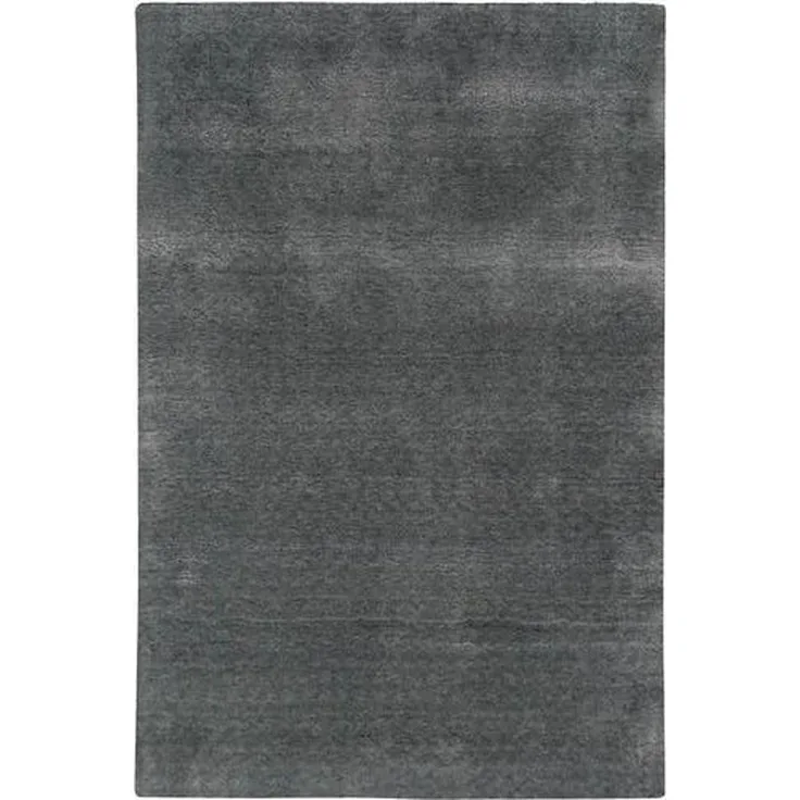 Cazaris Wollteppich Anthrazit, handgewebt, orientalisch, rechteckig 60x90 cm aus Schurwolle und Viskose