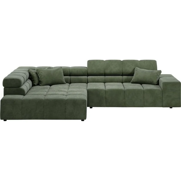 INOSIGN Ecksofa Ancona incl. Kopfteilverstellung, Zierkissen Breite 319cm, L-Form, wahlweise motorische Sitztiefenverstellung, auch in Cord + Easy Care – Bild 4