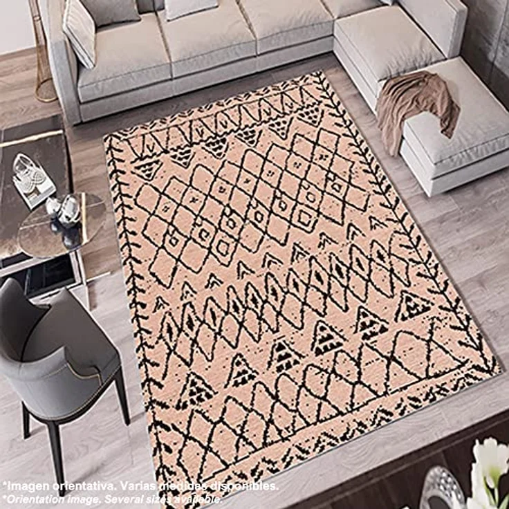 BattleField creme bedruckter Polyesterteppich 100x200 cm – Bild 3