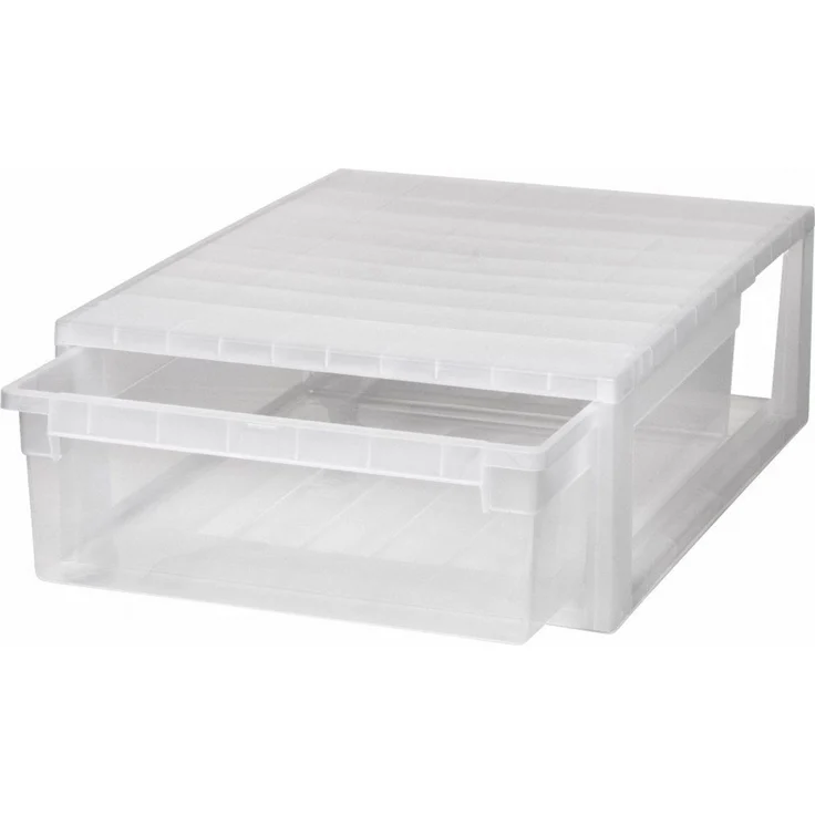 KreLeo Schubladenbox Set: 2 x Größe 52 XL, in Transparent, 22 Liter Volumen – Bild 3