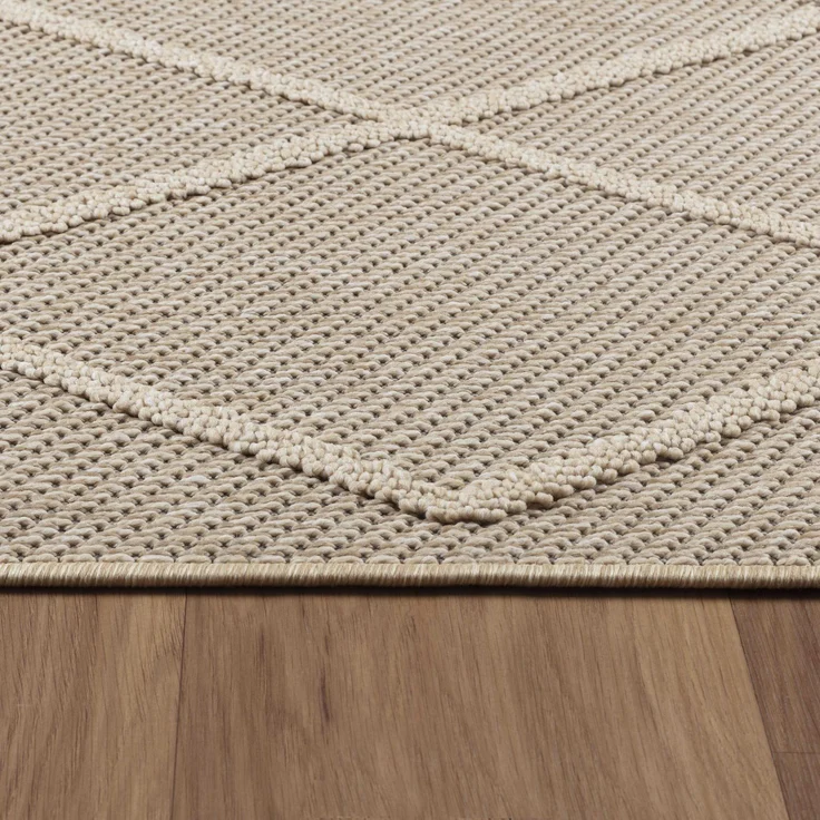 Outdoor Teppich Piero rechteckig - 120x170 cm - Beige – Bild 4