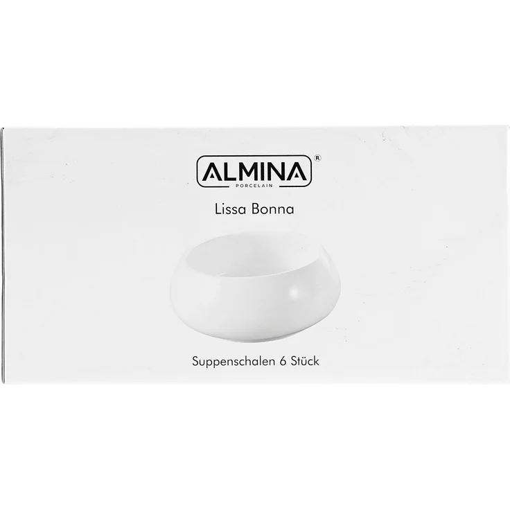 Lissa Bonna 6er-Set Suppenschalen aus hochwertigem Porzellan - 14 x 6,5 cm – Bild 5
