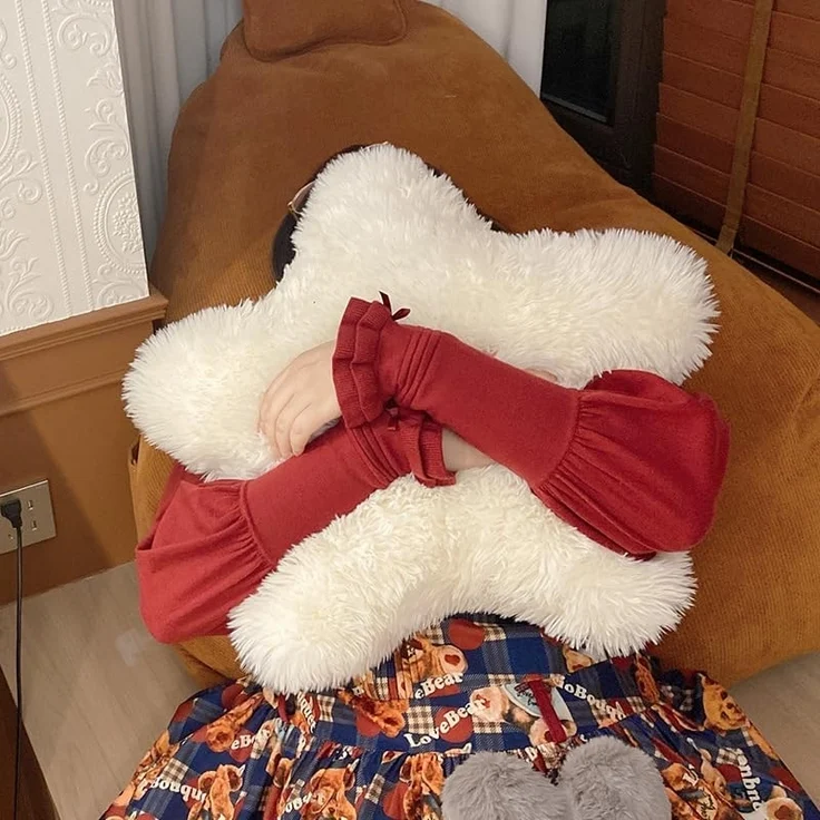 Kuschelkissen Kinder Sternkissen Weiche Flauschige Sterne Mond Wolke Kuschelkissen Sofakissen Plüsch Kissen Dekokissen für Kinderzimmer Schlafzimmer Deko (Mondkissen) – Bild 4