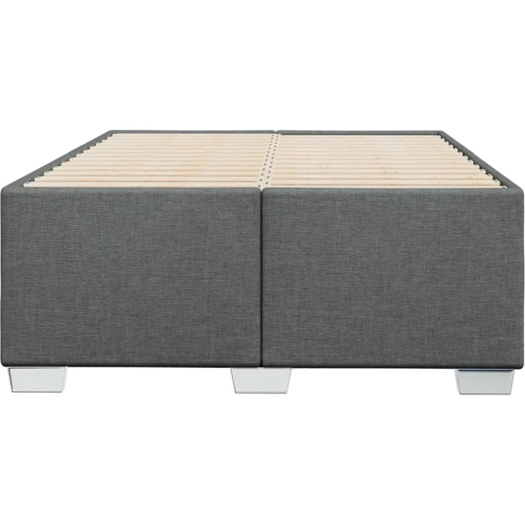vidaXL Bettgestell ohne Matratze Dunkelgrau 120x190 cm Stoff 3284458 – Bild 3