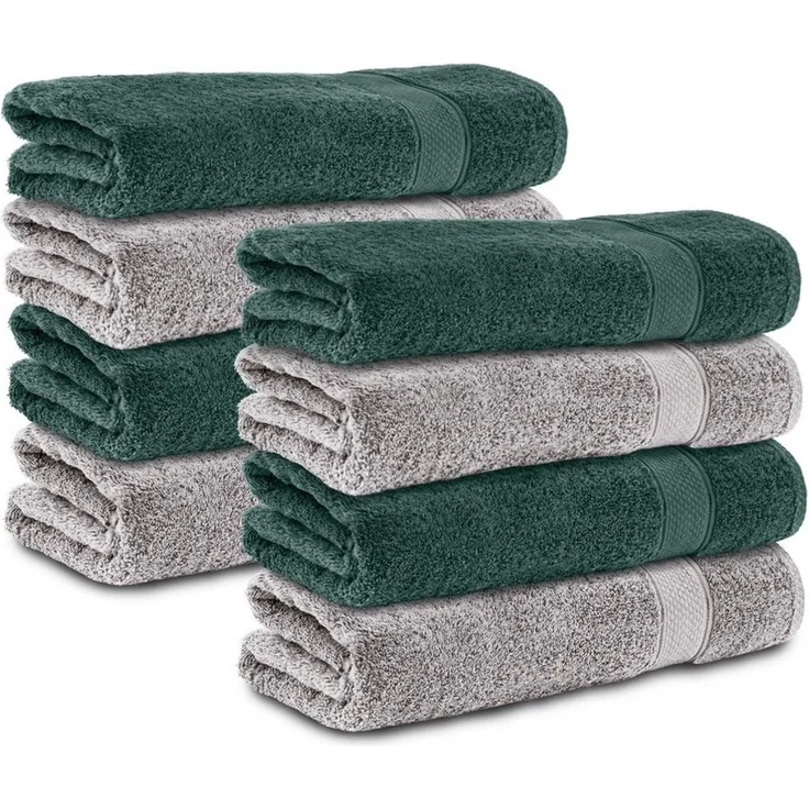 Komfortec Handtuch Set 50x100 cm aus 100 % Baumwolle, Frottee (Packung, 8-St), Handtücher Set, Weich, Towel – Bild 1