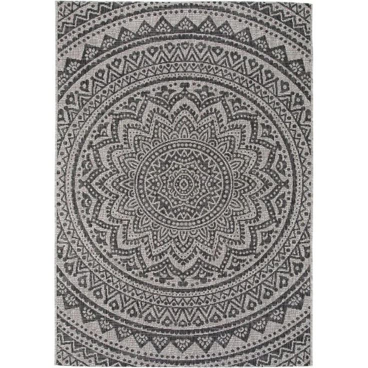 benuta Outdoorteppich Cleo, rechteckig, Höhe: 5 mm, Teppich Wohnzimmer, Schlafzimmer, Esszimmer, Flur, Kunstfaser, Cozy – Bild 2