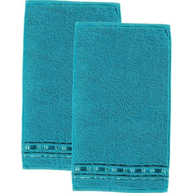 Erwin Müller Gästehandtuch Gästetuch "Achern" 2er-Pack, Frottier (2-St), Walk-Frottier Uni – Bild 4