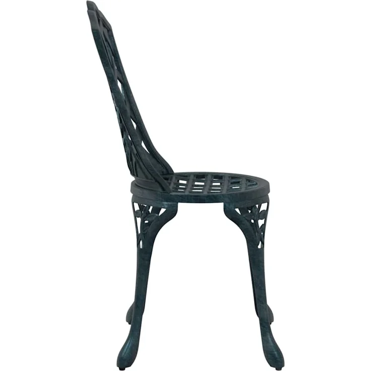 2er Set Gartenstuhl, Balkonstuhl Grün 39 x 40 x 87 cm Aluminium – Bild 5