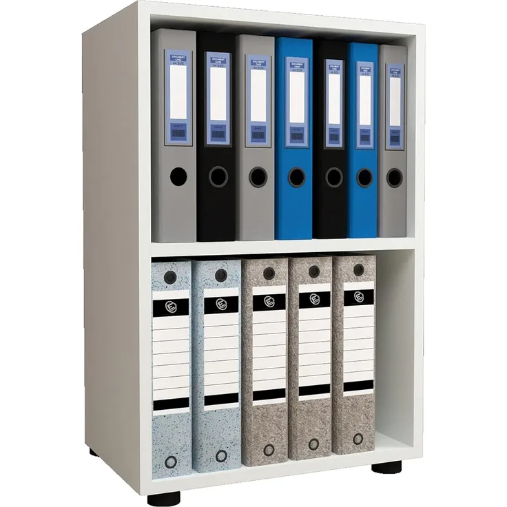 VCM Büroregal & Bücherregal Ulas 918439 Weiß H. 74 x B. 49 x T. 32 cm