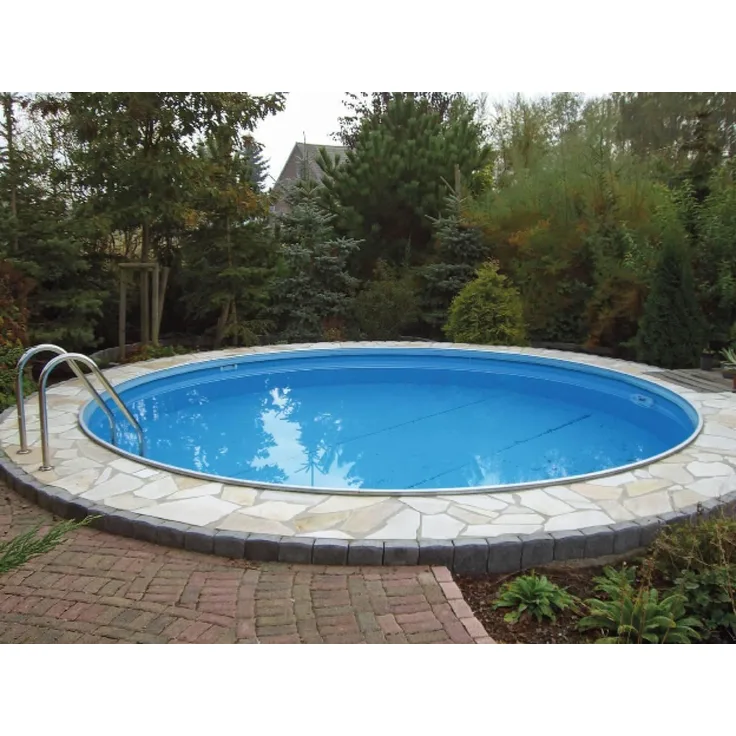 BWT Pool Premium Rund im Set mit Sandfilteranlage & Leiter, Teileinbaubecken in weiss, viele Grössen