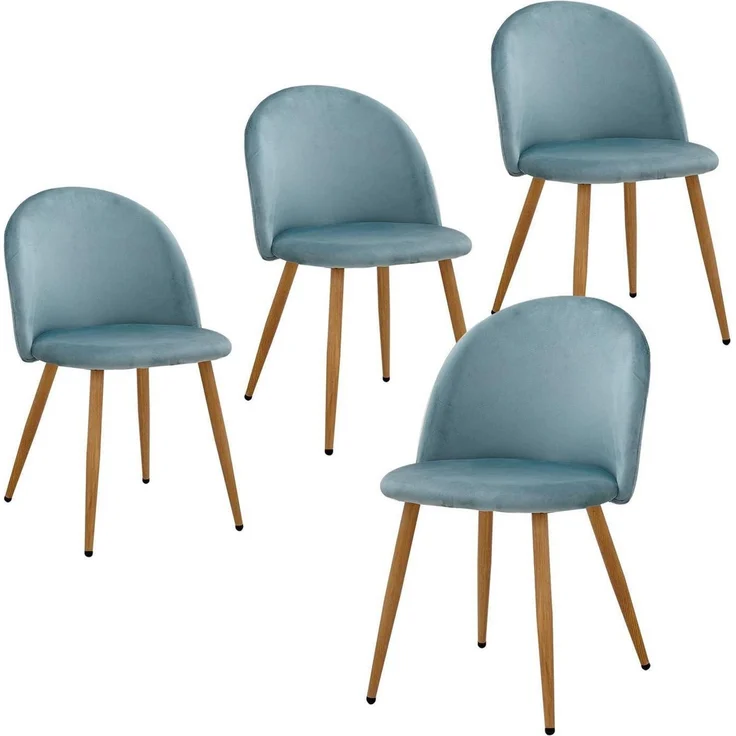 Esszimmerstuhl Samt Set Wohnzimmer Schlafzimmer Küche 2 4 Stühle – Bild 1