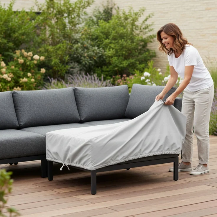 Kettler Abdeckhaube Royal für Gartensessel Hocker 110 x 98 x 42 cm LxBxH – Bild 2