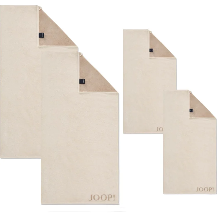 JOOP! Handtuch Duschtuch Set 4-teilig 1600-36 Classic creme beige – Bild 2
