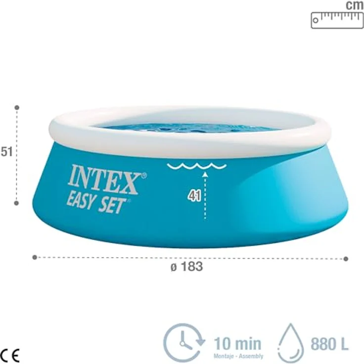 Intex Easy Set Pool - Aufstellpool - 183 x 183 x 51 cm – Bild 5