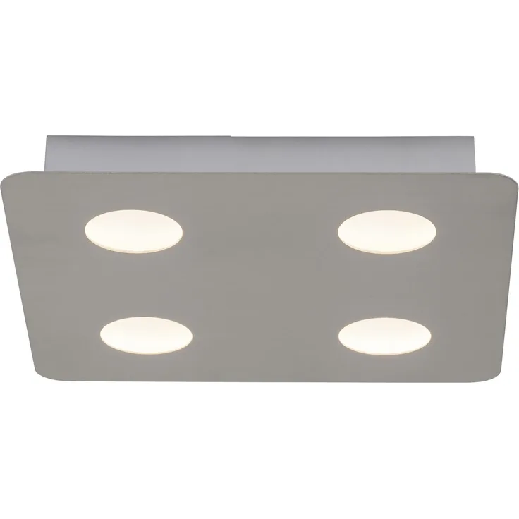 AEG Lampe Formit LED Wand- und Deckenleuchte 4flg nickel | 4x5W LED integriert (SMD), (500lm, 3000K) | Indirekte Lichttechnik: exzellente Lichtverteilung