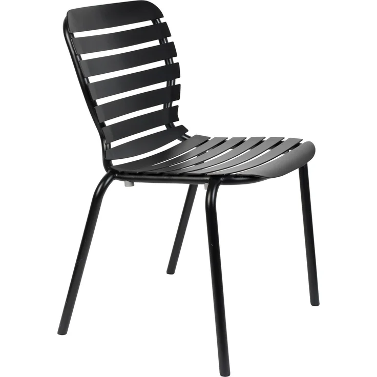 Zuiver Gartenmöbel-Set Vondel mit Tisch und 6 Stühlen aus Aluminium, Schwarz 96,7x214x75 cm – Bild 4