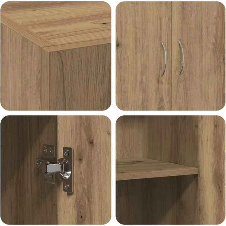 vidaXL Büroschrank Artisan-Eiche 70 x 32 x 77.5 cm Holzwerkstoff 869121 – Bild 9