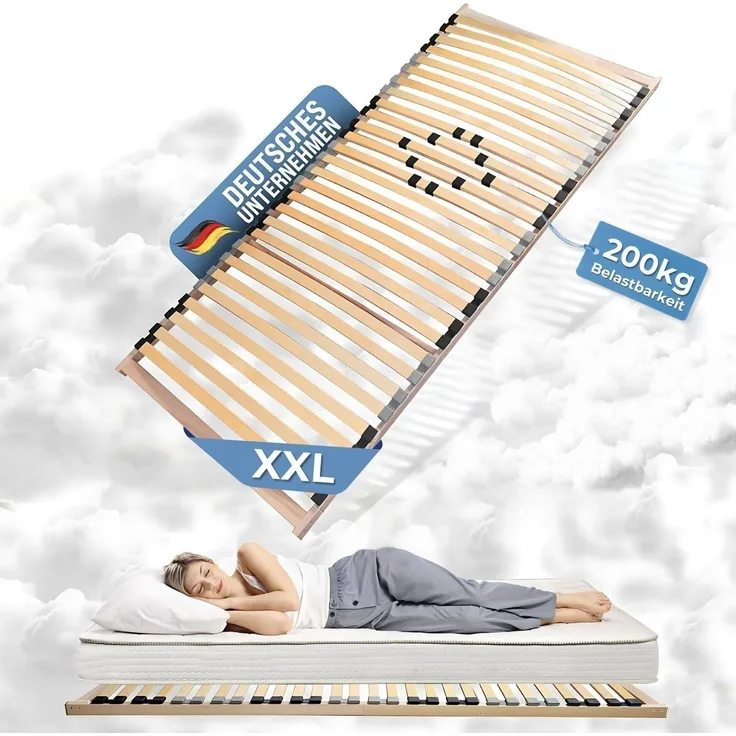 Coemo XXL Big Size Lattenrost 80x200 cm extra stabil bis 200 kg Selbstmontage