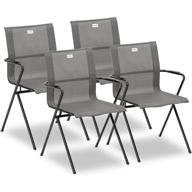 acamp Stapelstuhl 56096 Alpha tex, 4 Stück