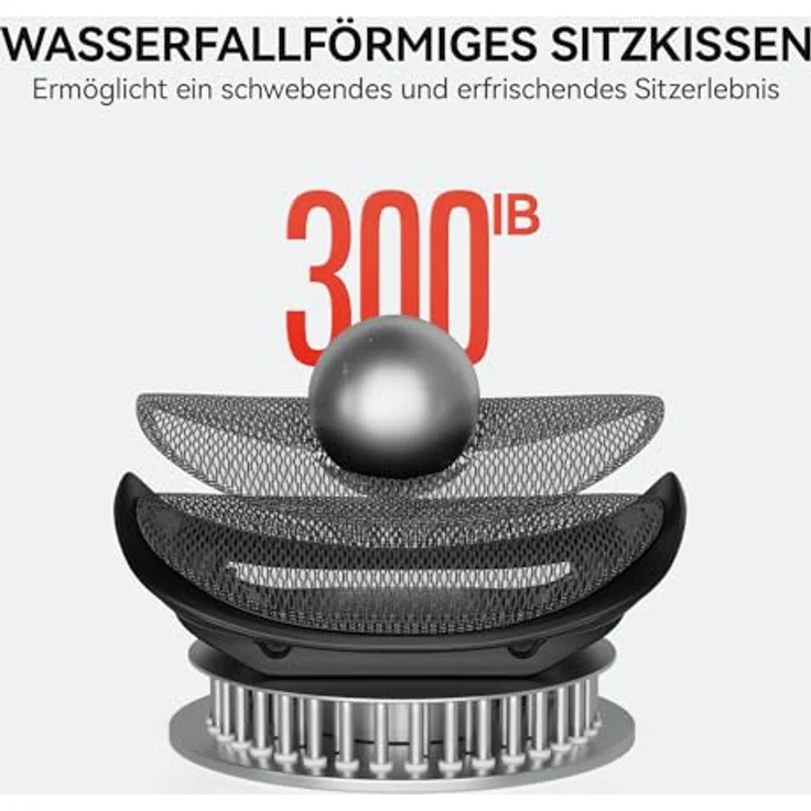 SIHOO Doro C300 Ergonomischer Bürostuhl mit ultraweichen 3D-Armlehnen, dynamischer Lordosenstütze, Verstellbarer Rückenlehne (Schwarz) – Bild 10