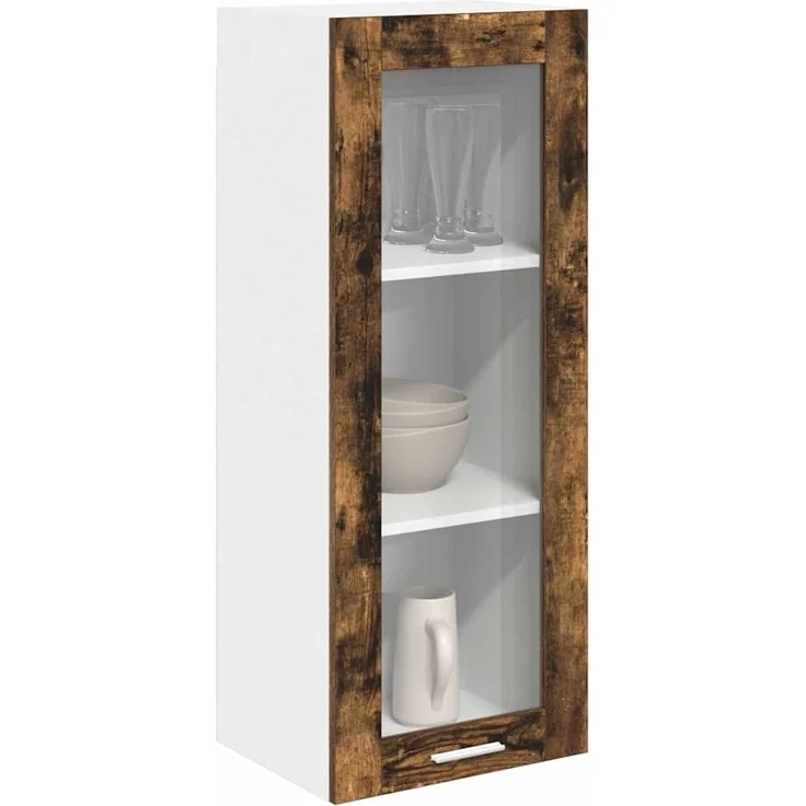 vidaXL Hängeschrank Geräucherte Eiche 40 x 31 x 100 cm Holzwerkstoff 884382 – Bild 2