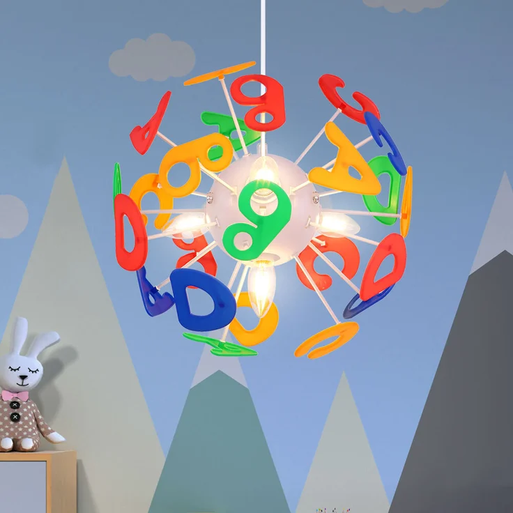 Hängeleuchte, Buchstaben Design, H 120 cm – Bild 7