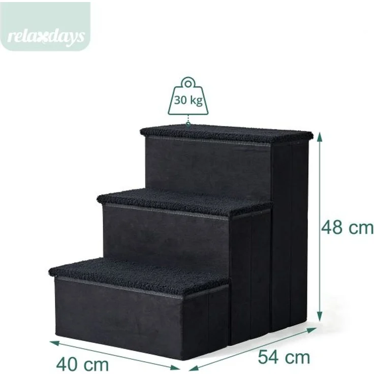 Relaxdays Faltbare Hundetreppe mit Stauraum – Bild 4
