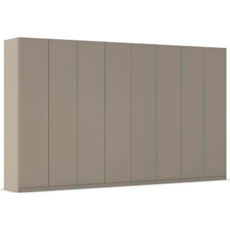 Rauch Möbel LUNIK, Kleiderschrank, Farbe Fango, Breite 360 cm | Schrank mit patentiertem Schnellmontagesystem, 8-türig, Push-to-open-Funktion, Zubehör Premium, Schlafzimmer, Ankleide – Bild 1