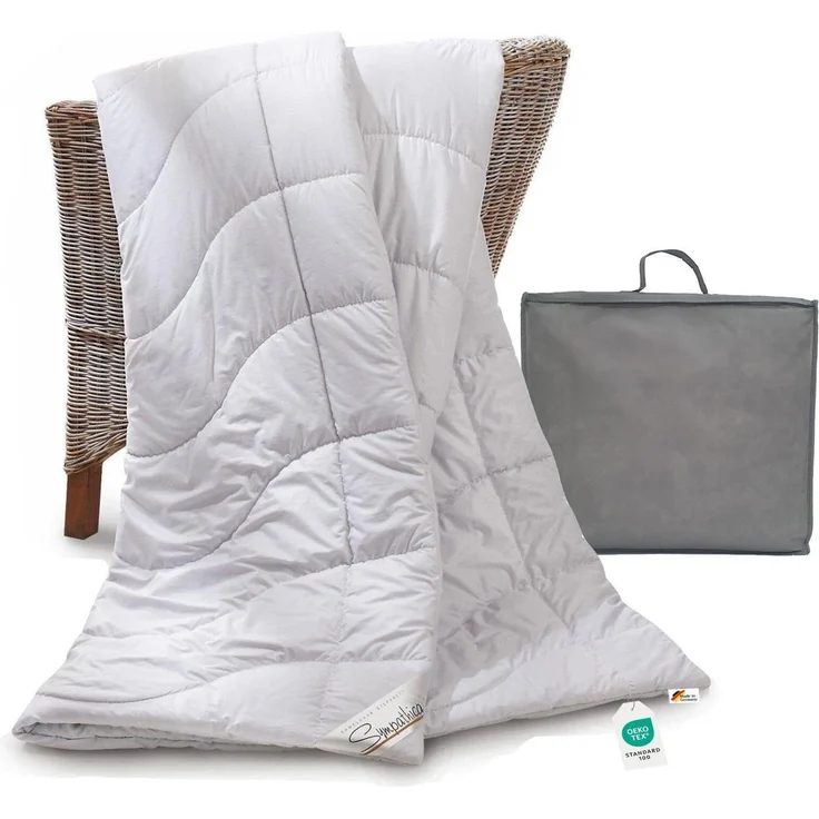 Kamelhaar Bettdecke 100% Kamelhaar Kamelhaardecke Duo warm 200x200 30° – Bild 1