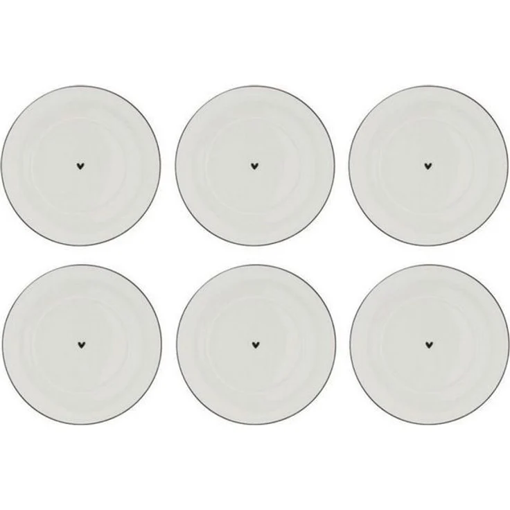 Bastion Collections Untertasse schwarzes Herz, Spülmaschinengeeignet – Bild 2