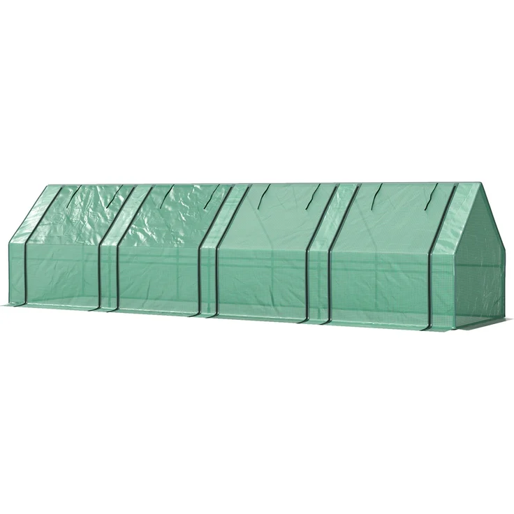 MELAYR, Mini-Gartengewächshaus, 90,5 x 25,5 x 11 cm, Grün – Bild 2