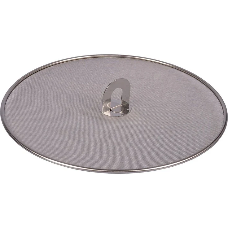 BURI Edelstahl Pfannenspritzschutz 33cm Spritzschutzdeckel Pfannen Spritzschutz – Bild 1