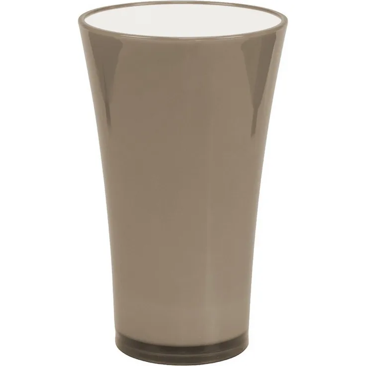 Viana Blumentopf Vase „Fizzy“ Ø16cm H27cm Platingrau Blumenvase Dekoration Kunststoff