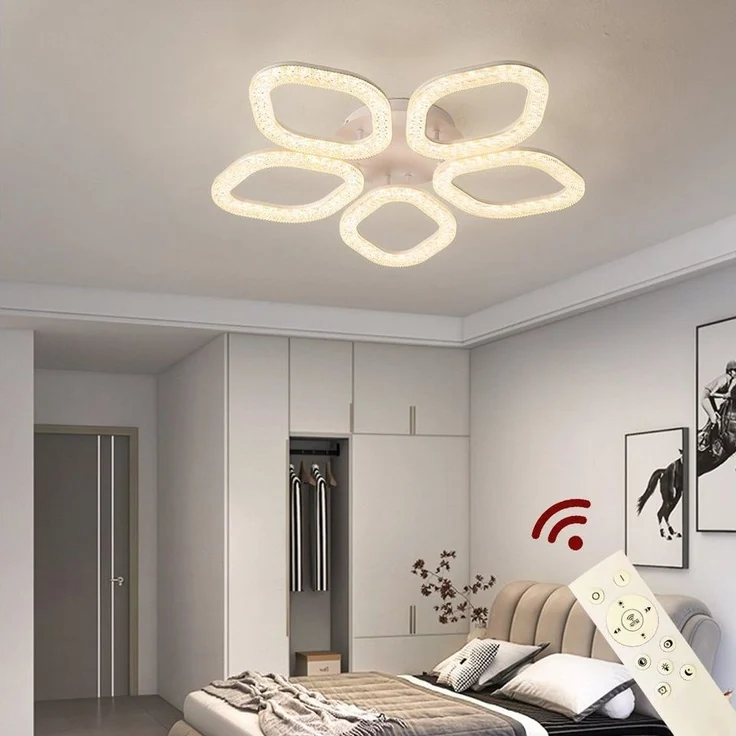 Euroton LED Deckenleuchte LED Deckenlampe XL DL Fernbedienung Lichtfarbe/Helligkeit einstellbar, LED fest integriert, mit Fernbedienung kaltweiß-neutalweiß -warmweiß, 7000k-3000k stufenlos einstellbar, mit Fernbedienung steuerbar – Bild 5