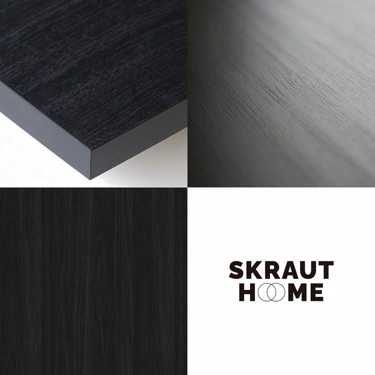 Skraut Home | TV-Schrank, Lowboard | für Wohnzimmer und Esszimmer | 368 x 45 x 35 | Elektrokamin XXL | Hängend | Moderner Stil | Schwarz – Bild 6