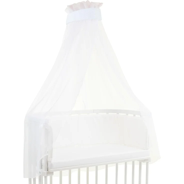babybay Himmel Waffelpiqué mit Band passend für alle Modelle bis 96 cm Länge, weiß