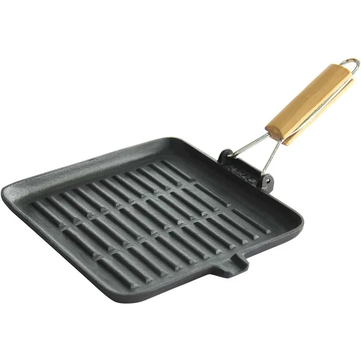 KingHoff 24cm Grillpfanne aus Gusseisen