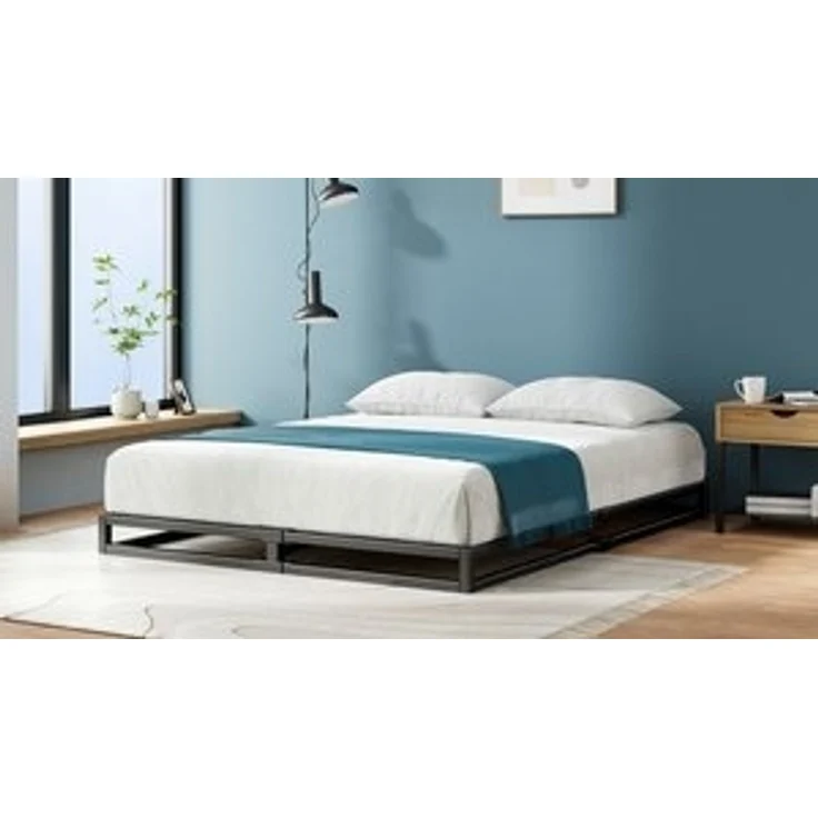 ZINUS Bettgestell Joseph Moderner Bettrahmen mit Holzlattenrost (Packung, 1-tlg, Doppel/Einzelbett, Schwarz, 90x200 cm), Kinderleichter Aufbau, Robust, EcoFriendly Packaging – Bild 6