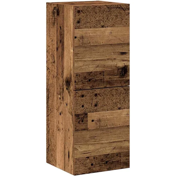 vidaXL 4-tlg. TV-Schrank-Set Wandmontage Altholz-Optik Holzwerkstoff 3329017 – Bild 5
