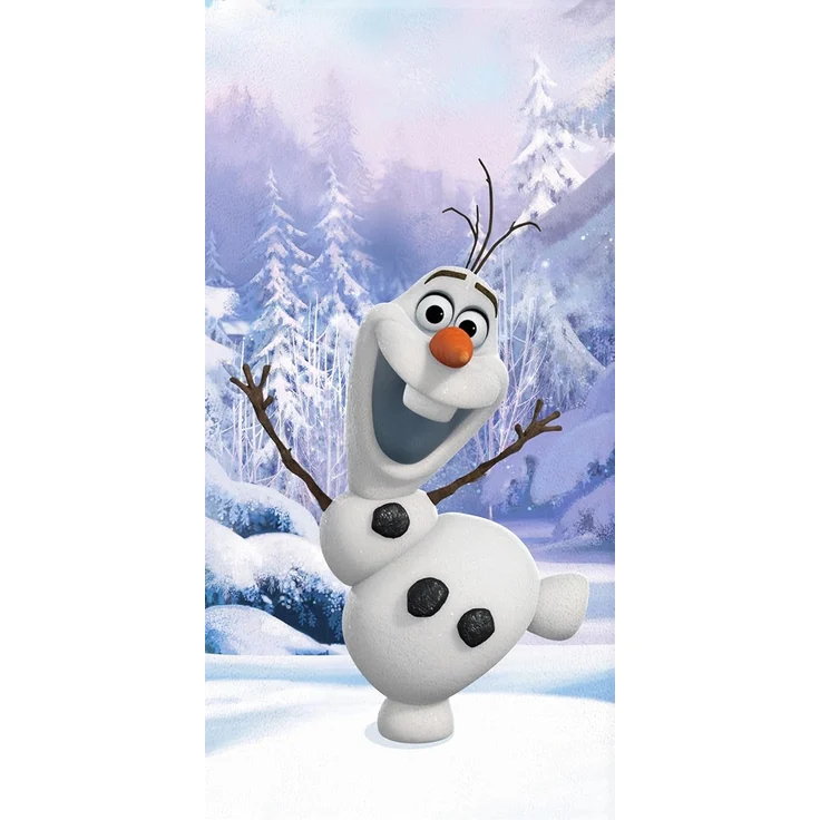 BERONAGE Strandtücher Frozen die Eiskönigin Badetuch Olaf Winter 75x150 cm, 100% Baumwolle (1-St), Frottee in Velours-Qualität – Bild 1