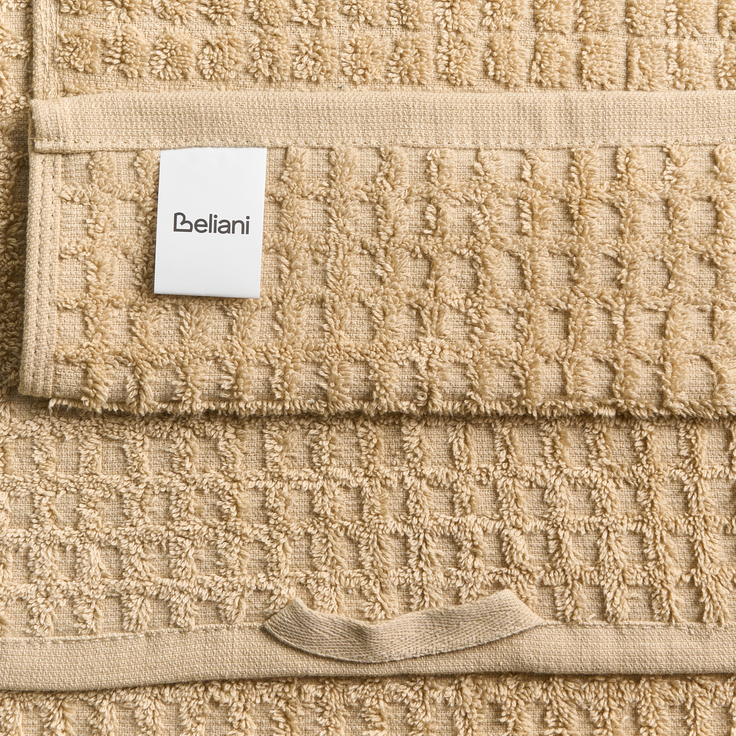 Handtücher 9er Set ATAI Baumwolle Beige – Bild 7