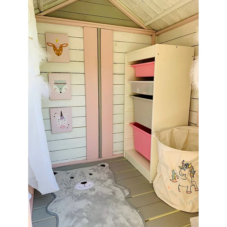 Holzgartenhaus Kinderspielhaus 190,5 x 143 x 159 Spielhütte Kinder #4454 – Bild 7