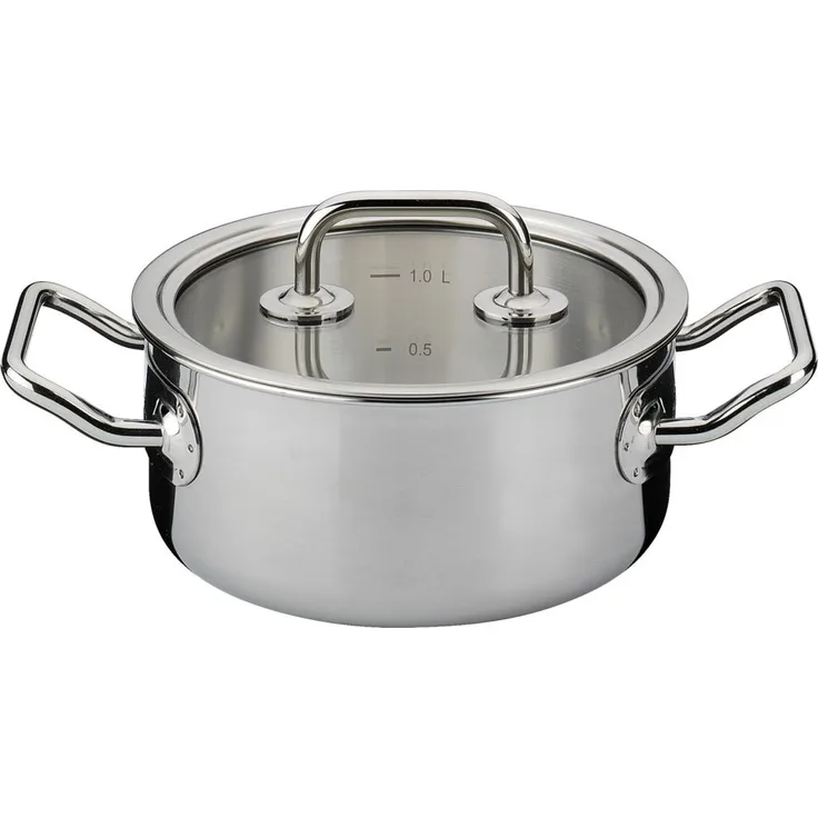 Bratentopf mit Glasdeckel BRIGADE BASIC 16 cm