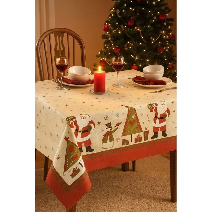 texpot Tischdecke Wachstuch Weihnachten Winter abwischbar Wachstuchtischdecke (1-tlg) – Bild 2