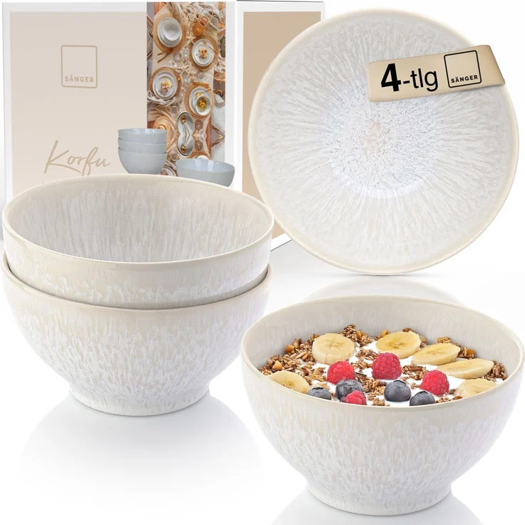 SÄNGER Müslischalen Set Korfu 4 teilig – Bild 1