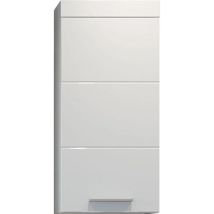 Badezimmer Hängeschrank Devon in weiß Hochglanz 35 x 75 cm
